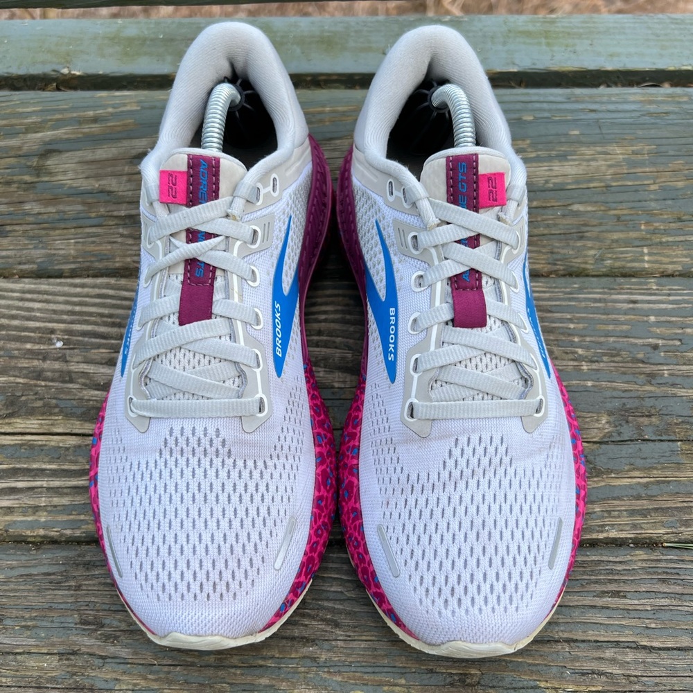 Brooks White and Pink Athletic Shoes - Picture 3 of 5
